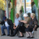 The Prime minister on a meeting, concerning the problems of the elderly people