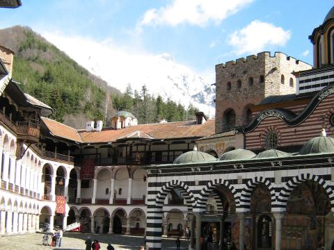 30 leva for a bed in the hotel complex of the Rila monastery